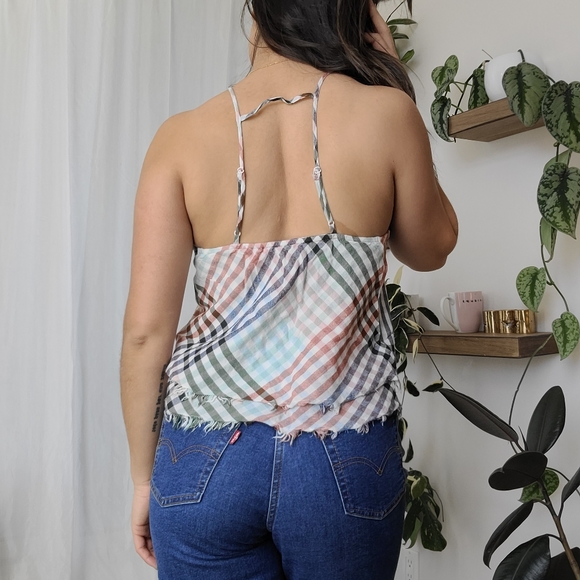 American Eagle gingham / plaid / picnic cami - Picture 6 of 7